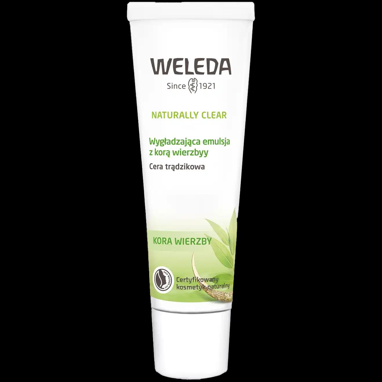 Weleda Naturally Clear emulsja wygładzająca z korą wierzby do twarzy, 30 ml