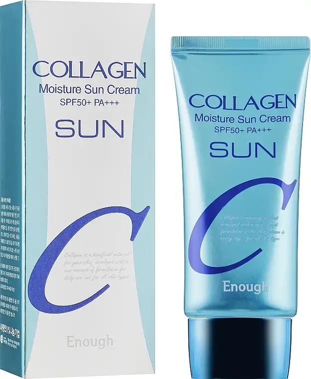 Enough Зволожувальний сонцезахисний крем з колагеном, Collagen Moisture Sun Cream SPF50+ PA+++