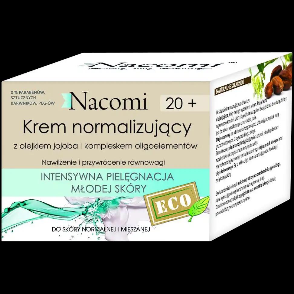 Nacomi normalizujący krem do twarzy 20+, 50 ml