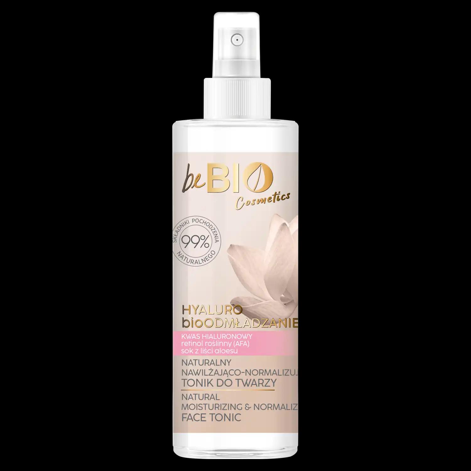 BeBio beBIO Cosmetics Hyaluro nawilżający tonik do twarzy 40+, 200 ml