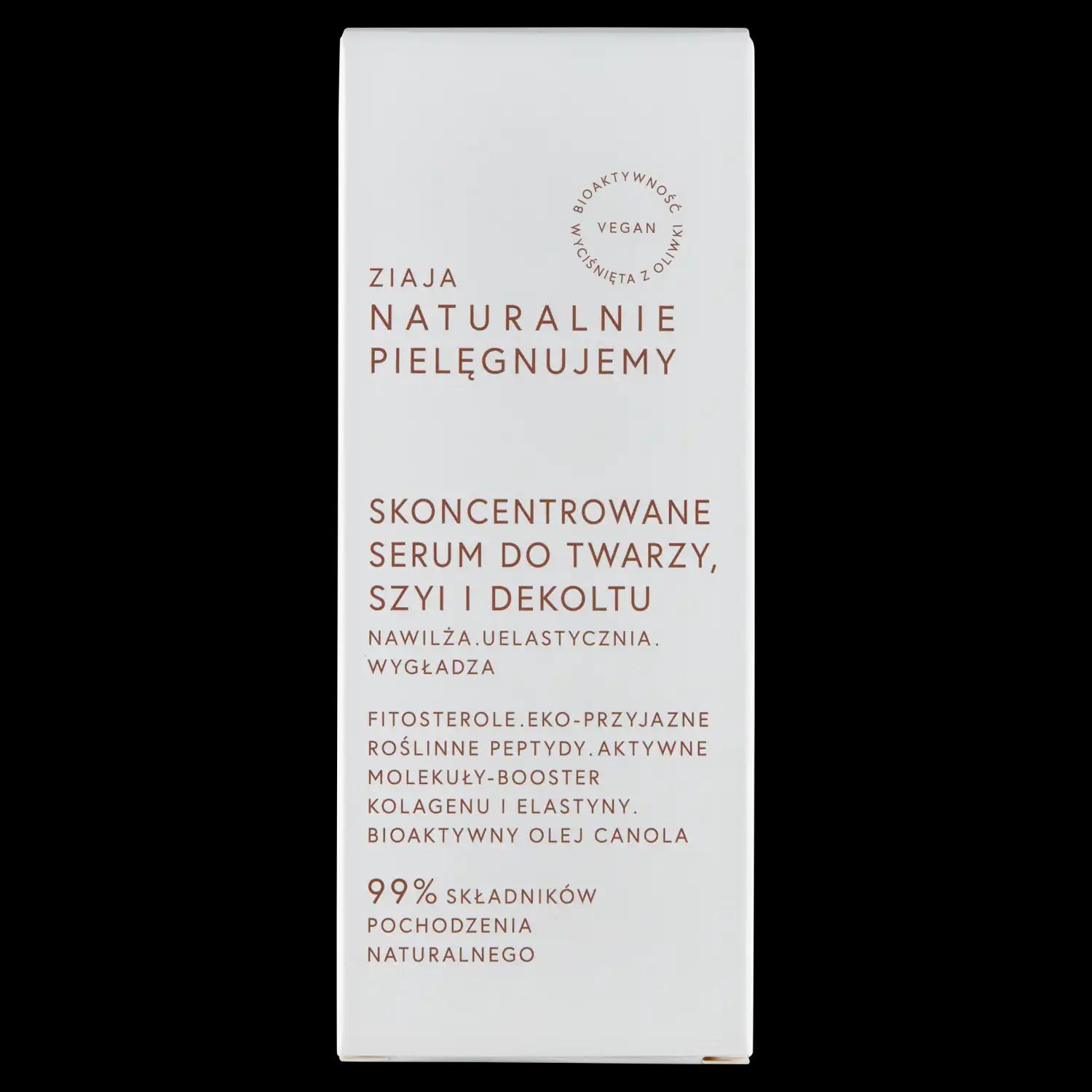 Ziaja Naturalnie Pielęgnujemy serum do twarzy, szyi i dekoltu, 30 ml