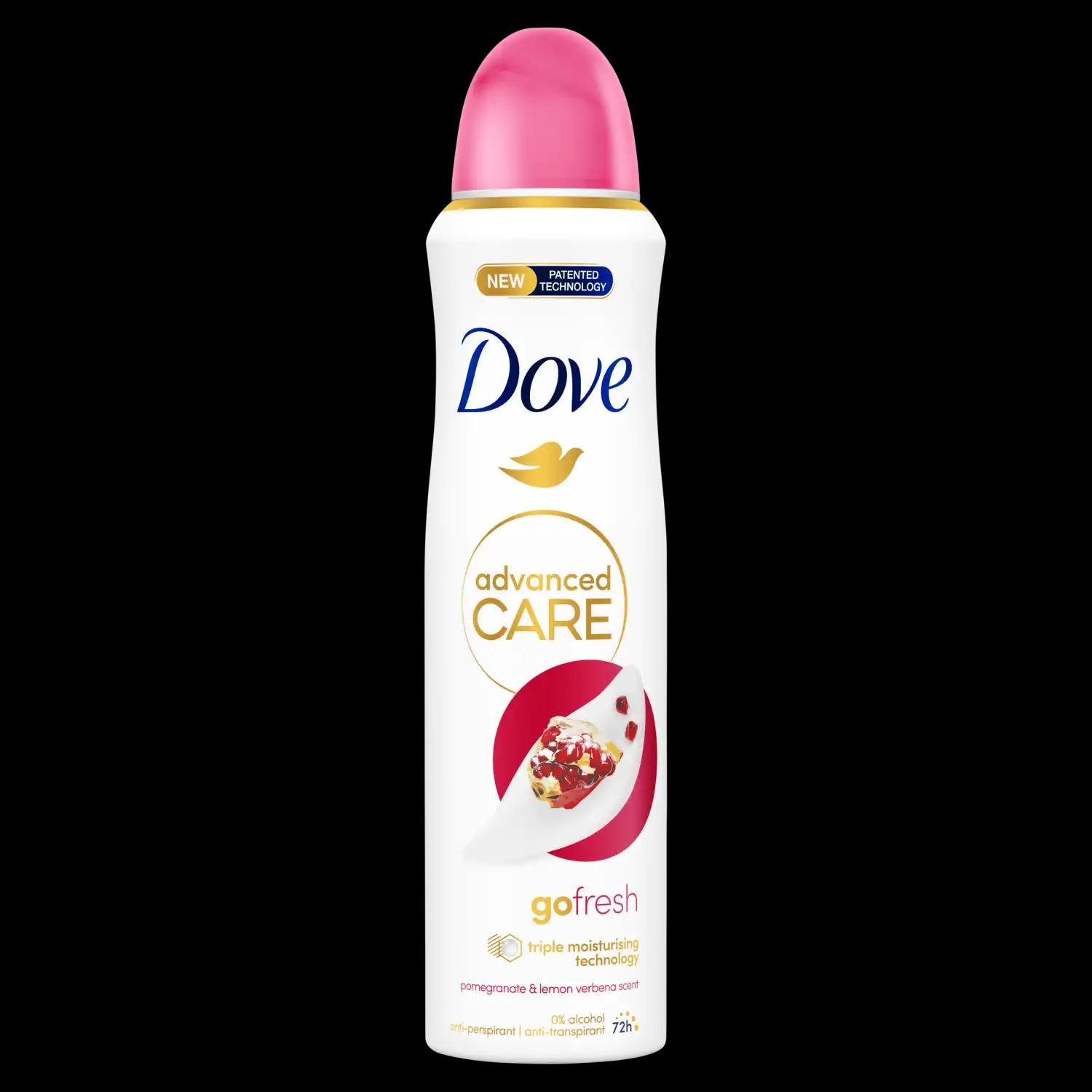 Dove Advanced Care Pomegranate & Lemon Verbena Scent antyperspirant w sprayu damski, 150 ml