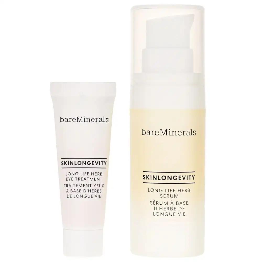 bareMinerals Strengthen Your Skin zestaw: ziołowy krem pod oczy, 5 g + ziołowe serum do twarzy, 15 ml