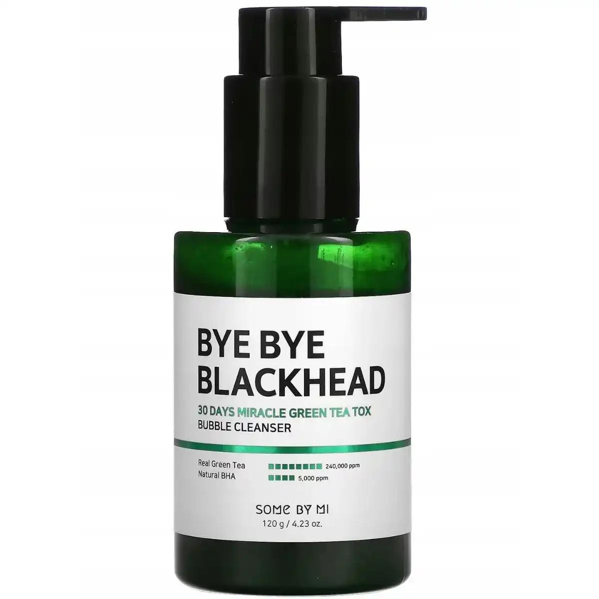 Some By Mi SOME BY MI Bye Bye Blackhead 30 Days Miracle Green Tea Tox Bubble Cleanser,120ml