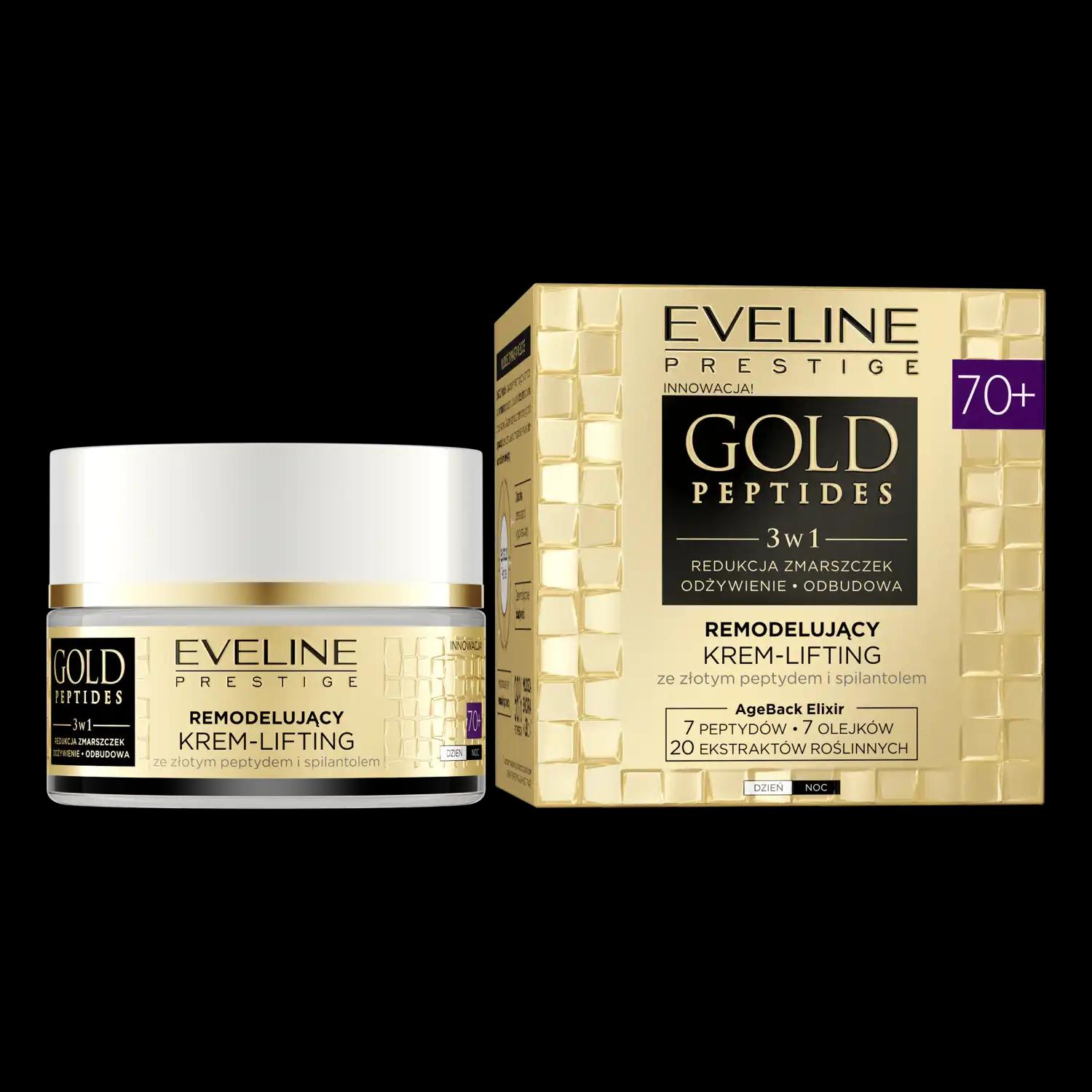 Prestige Eveline Gold Peptides liftingujący do twarzy 70+, 50 ml