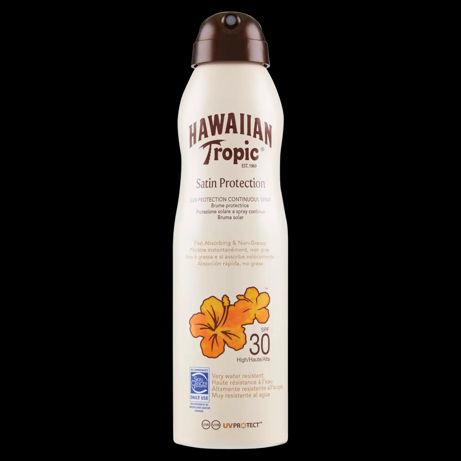 Hawaiian Tropic Tropic Satin Protection balsam do opalania w sprayu SPF30, 220 ml