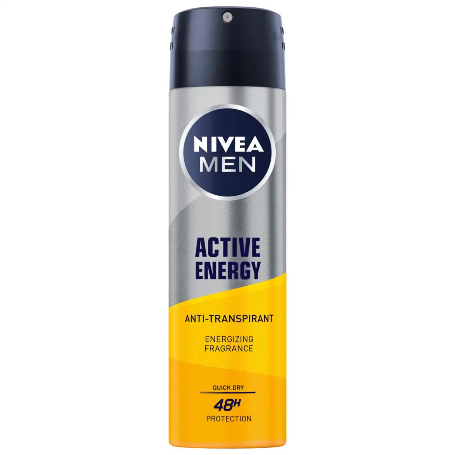 Nivea Men Active Energy antyperspirant w sprayu męski, 150 ml