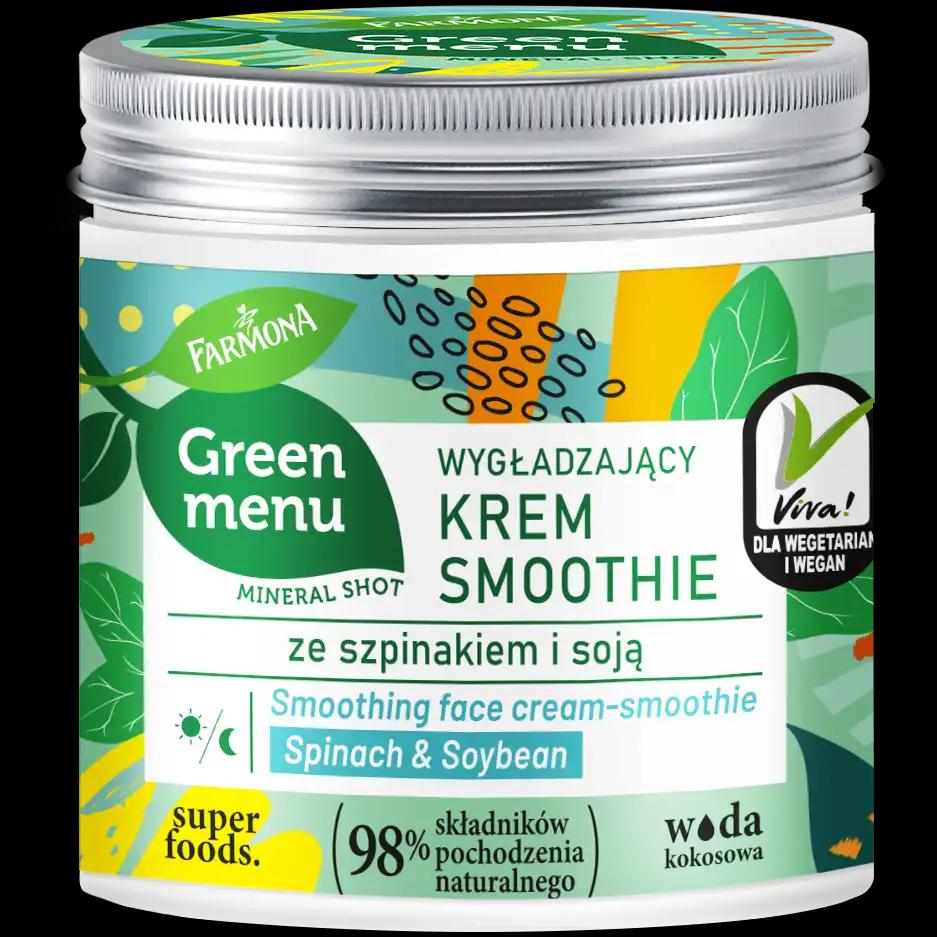 Farmona Green Menu wygładzające kremowe smoothie do twarzy, 75 ml