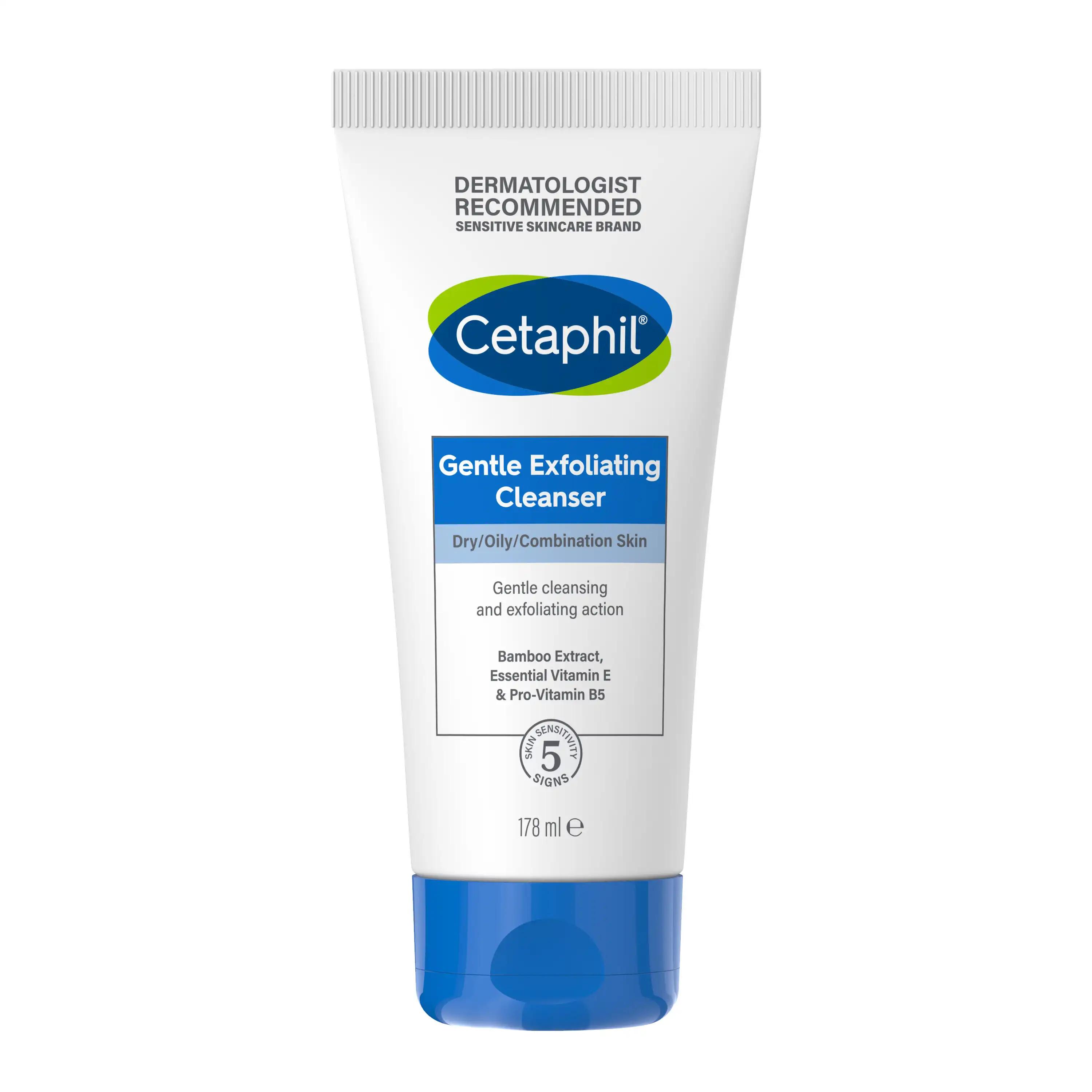 Cetaphil delikatny żel oczyszczający do twarzy z peelingiem, 178 ml