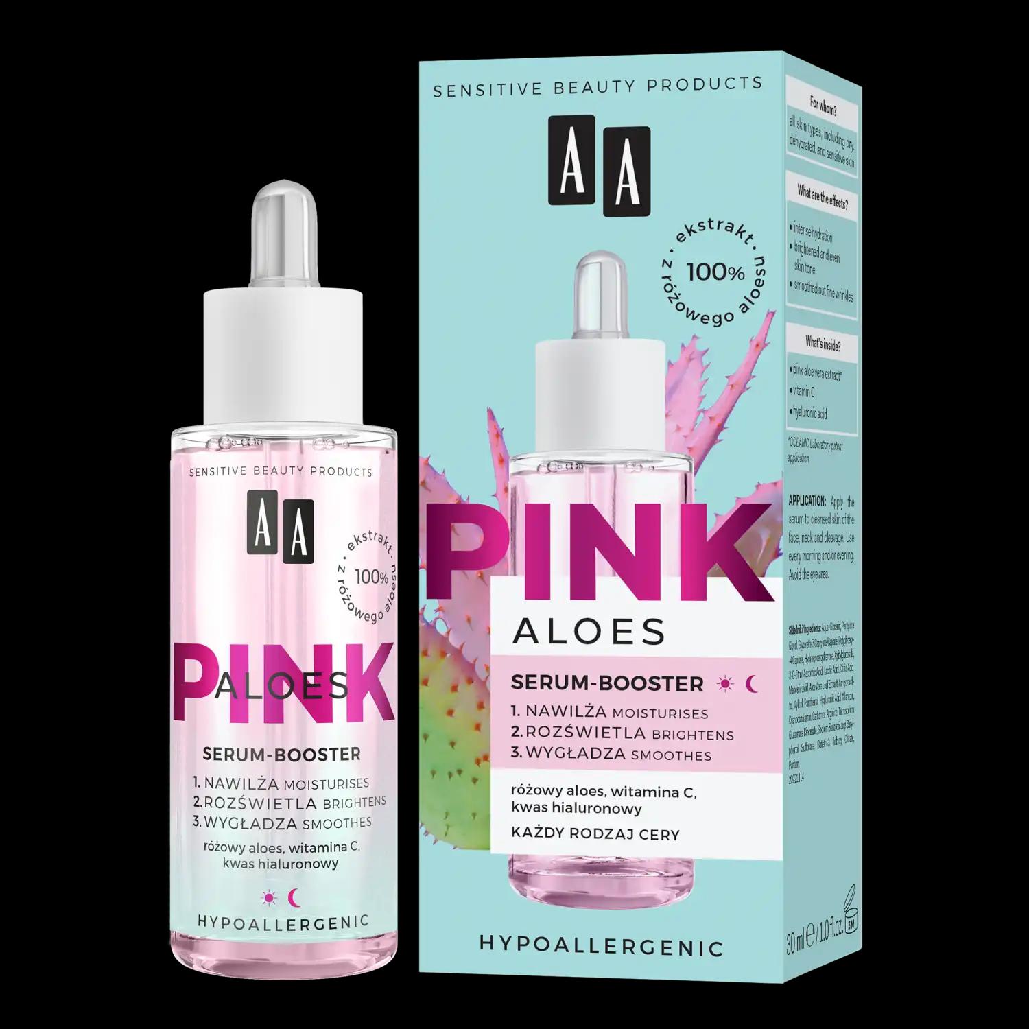 AA Aloes Pink serum-booster do twarzy, 30 ml