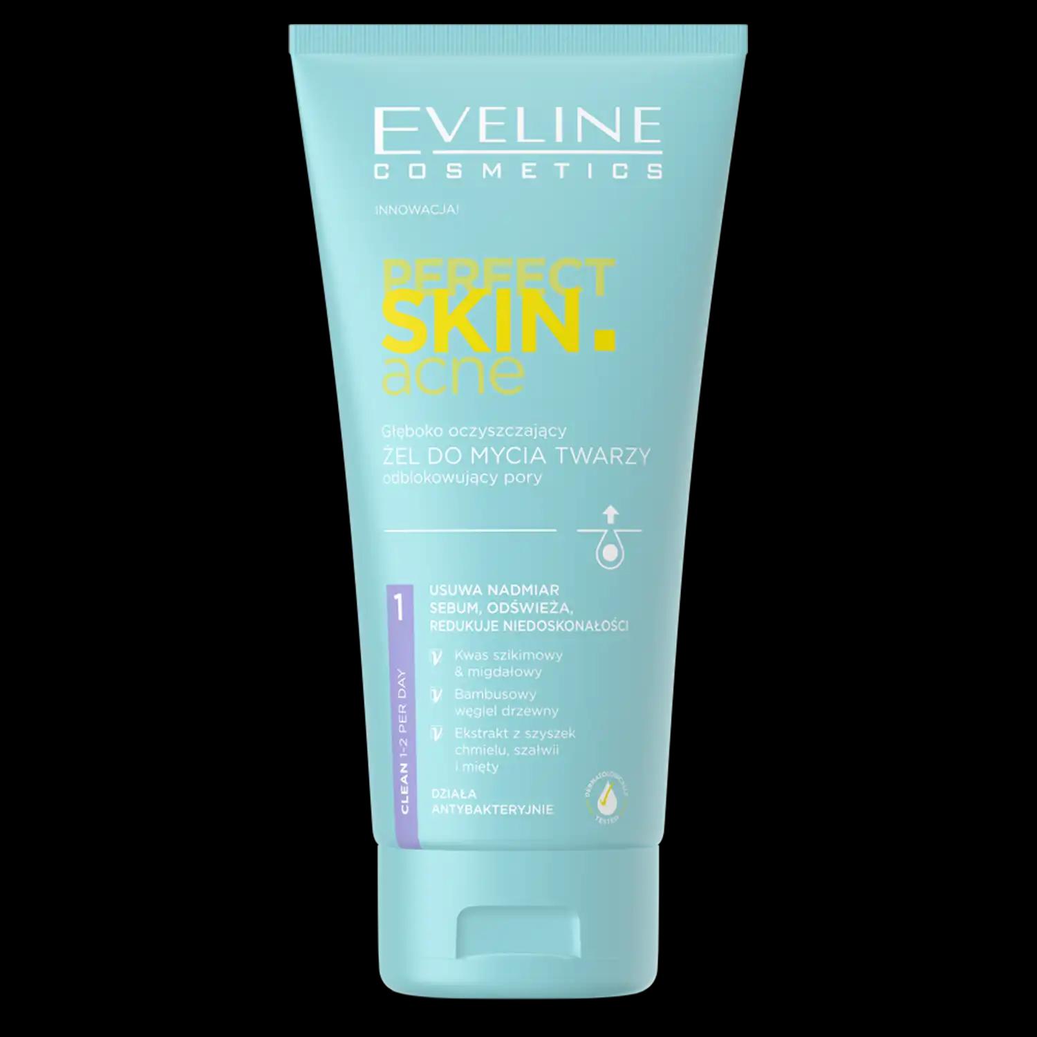 Eveline Cosmetics Perfect Skin Acne żel do mycia twarzy, 150 ml