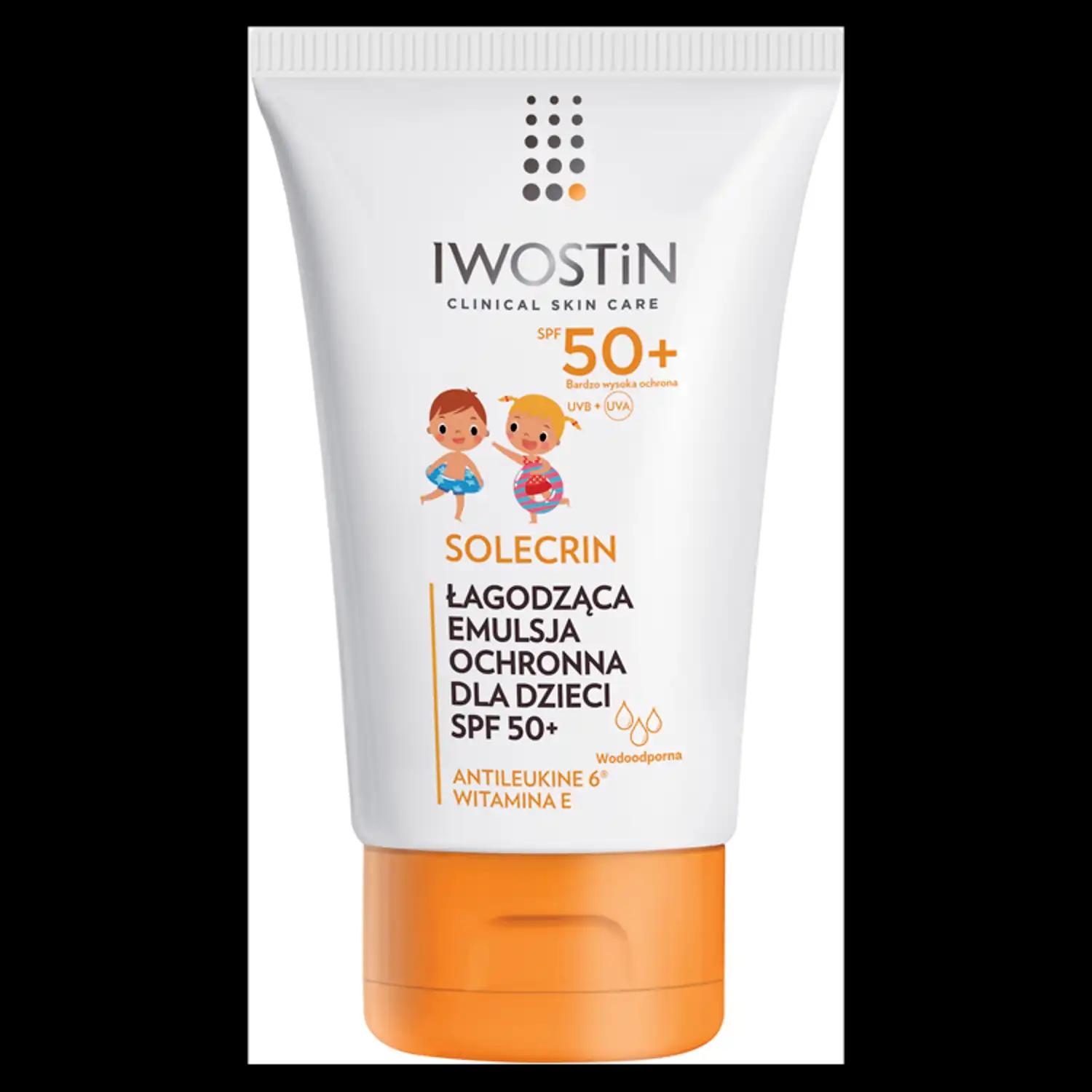 Iwostin Solecrin lekka emulsja ochronna dla dzieci SPF50+, 100 ml