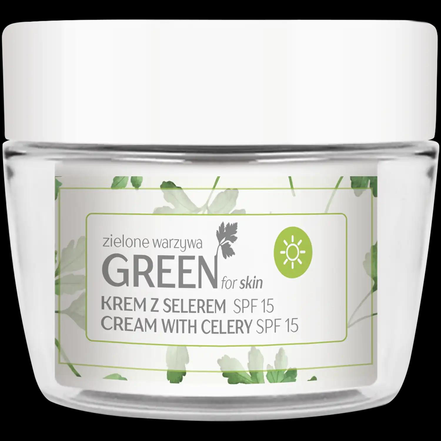 Floslek Green krem z selerem do twarzy SPF15, 50 ml