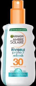 Garnier GARNIER AMBRE SOLAIRE Invisible Protect & Oil spray ochronny, wodoodporny, wysoka ochrona, SPF 30 200 ml