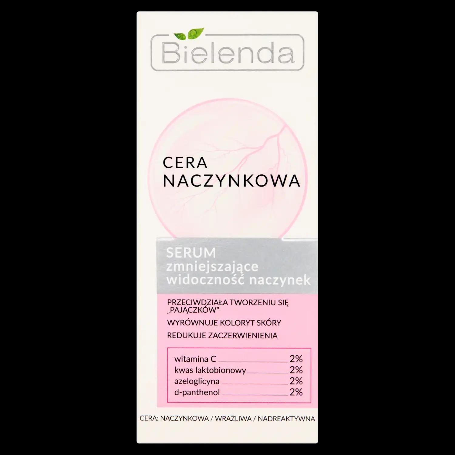 Bielenda Cera naczynkowa serum zmniejszające widoczność naczynek do twarzy, 30 ml