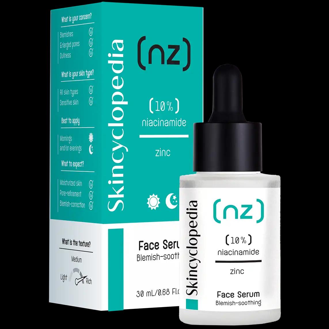 Skincyclopedia skoncentrowane profesjonalne serum przeciw niedoskonałościom z 10% niacamid + 1% cynk, 30 ml