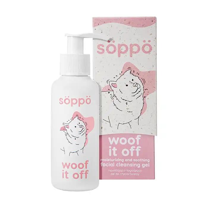 Söppö Woof It Off delikatnie oczyszczający żel do mycia twarzy, 100 ml