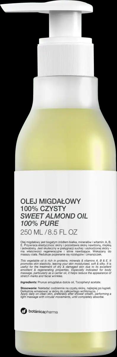 Botanicapharma Olej migdałowy czysty (pompka), 250 ml