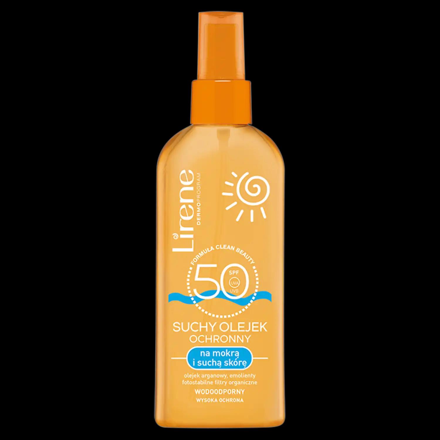 Lirene Sun suchy olejek ochronny z SPF50, 150 ml