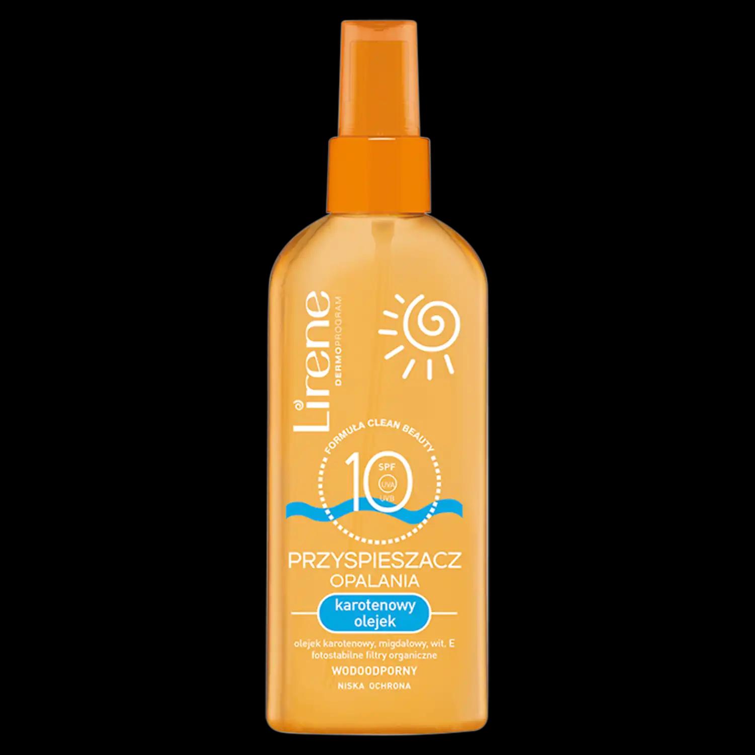 Lirene Sun olejek przyspieszający opalanie z SPF10, 150 ml