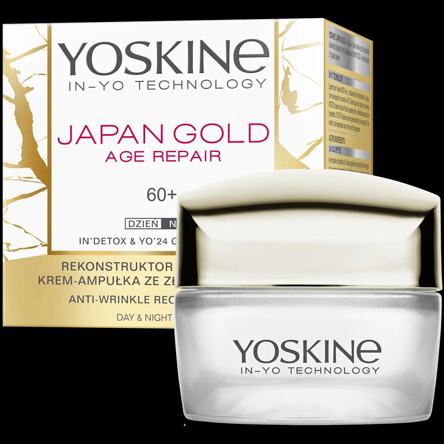 Yoskine Japan Gold krem do twarzy 60+ na dzień i noc, 50 ml