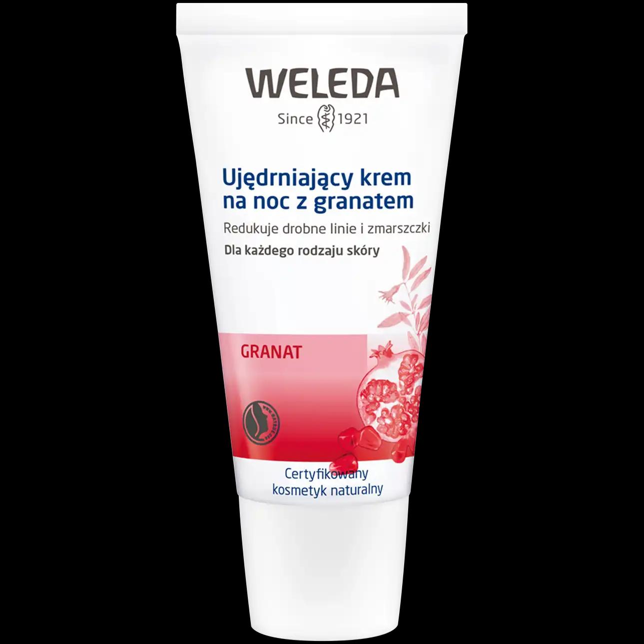 Weleda Granat ujędrnianjący krem do twarzy na noc, 30 ml