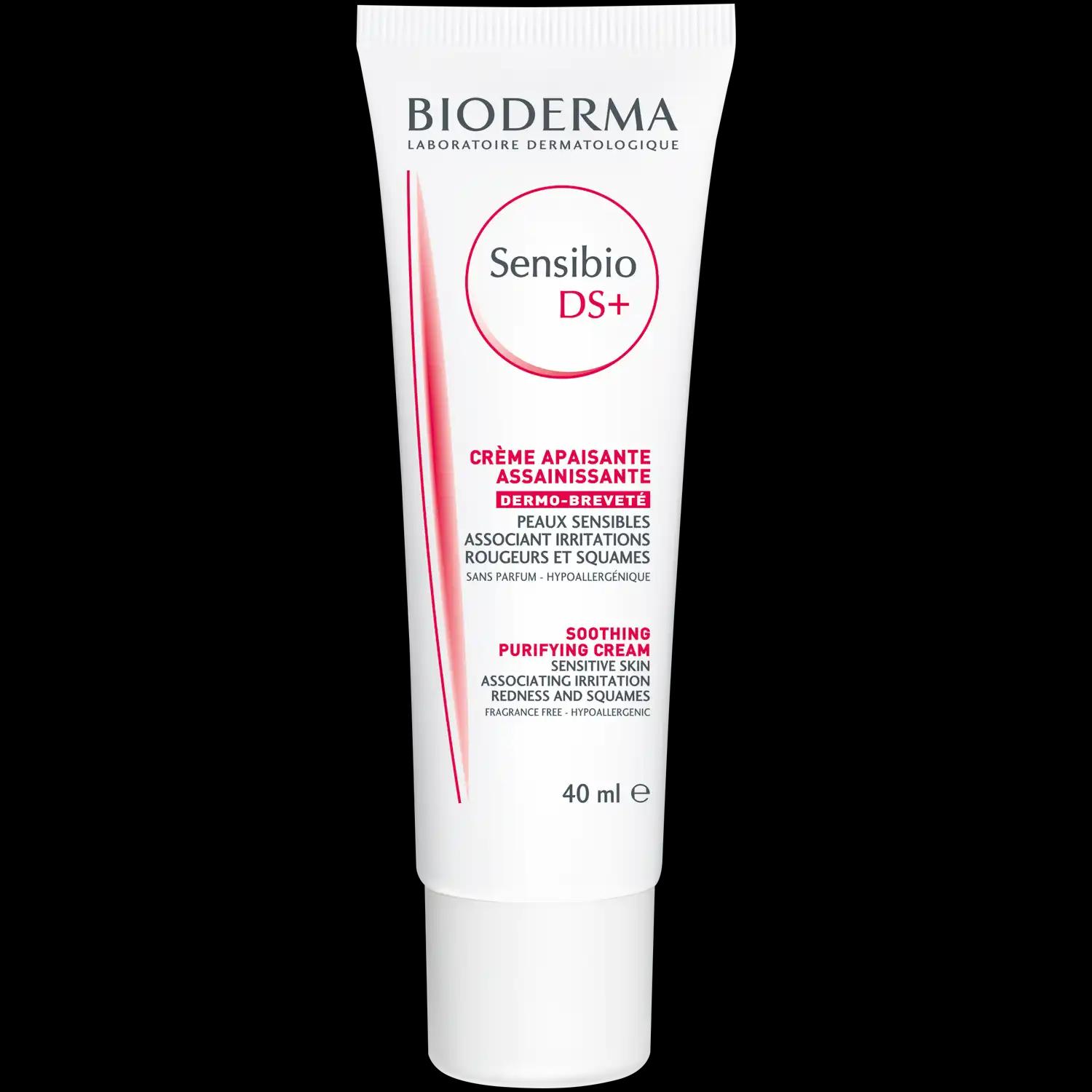 Bioderma Sensibio DS+ krem przeciw podrażnieniom, zmiękczający i wygładzający naskórek, 40 ml