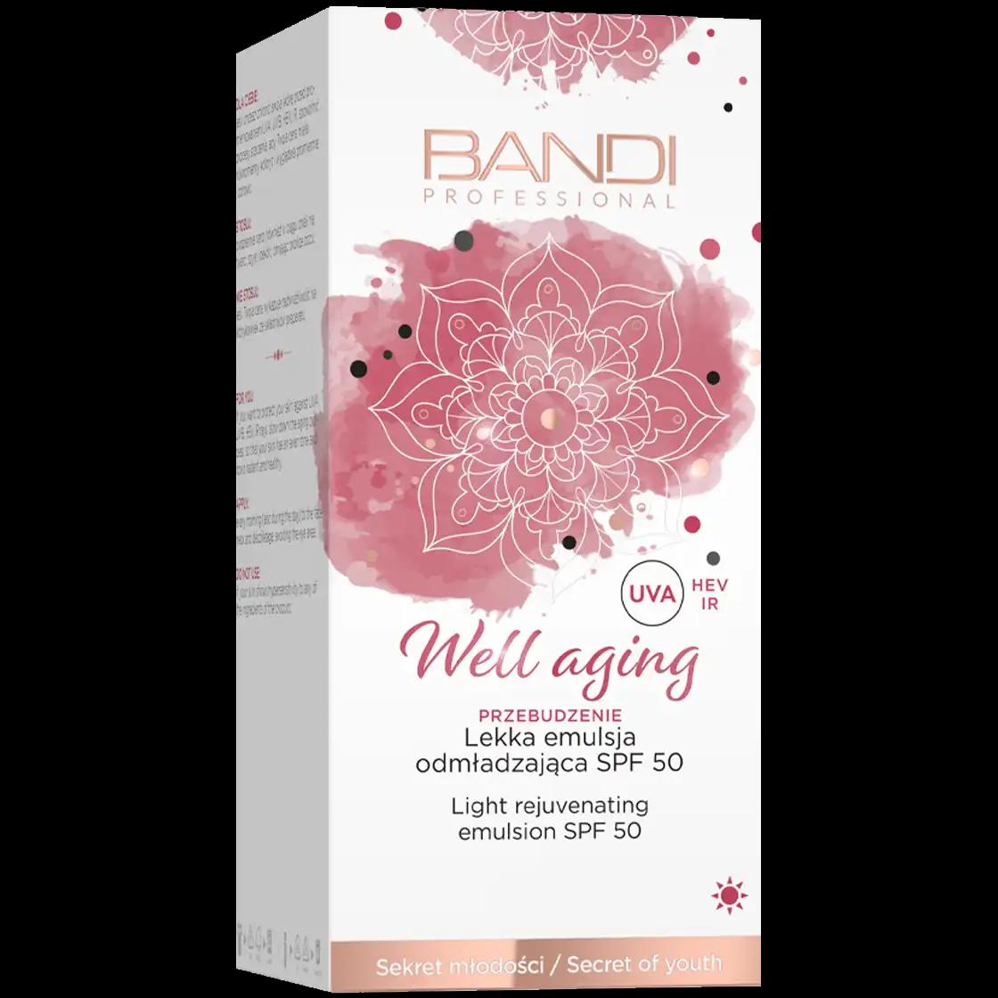 Bandi Well Aging lekka emulsja odmładzająca do twarzy SPF50, 50 ml