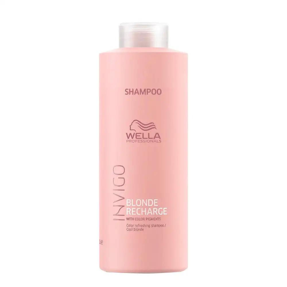 Wella Professionals Invigo Blonde Recharge odświeżający do włosów z pigmentami koloru do włosów w kolorze zimnego blondu, 1000 ml