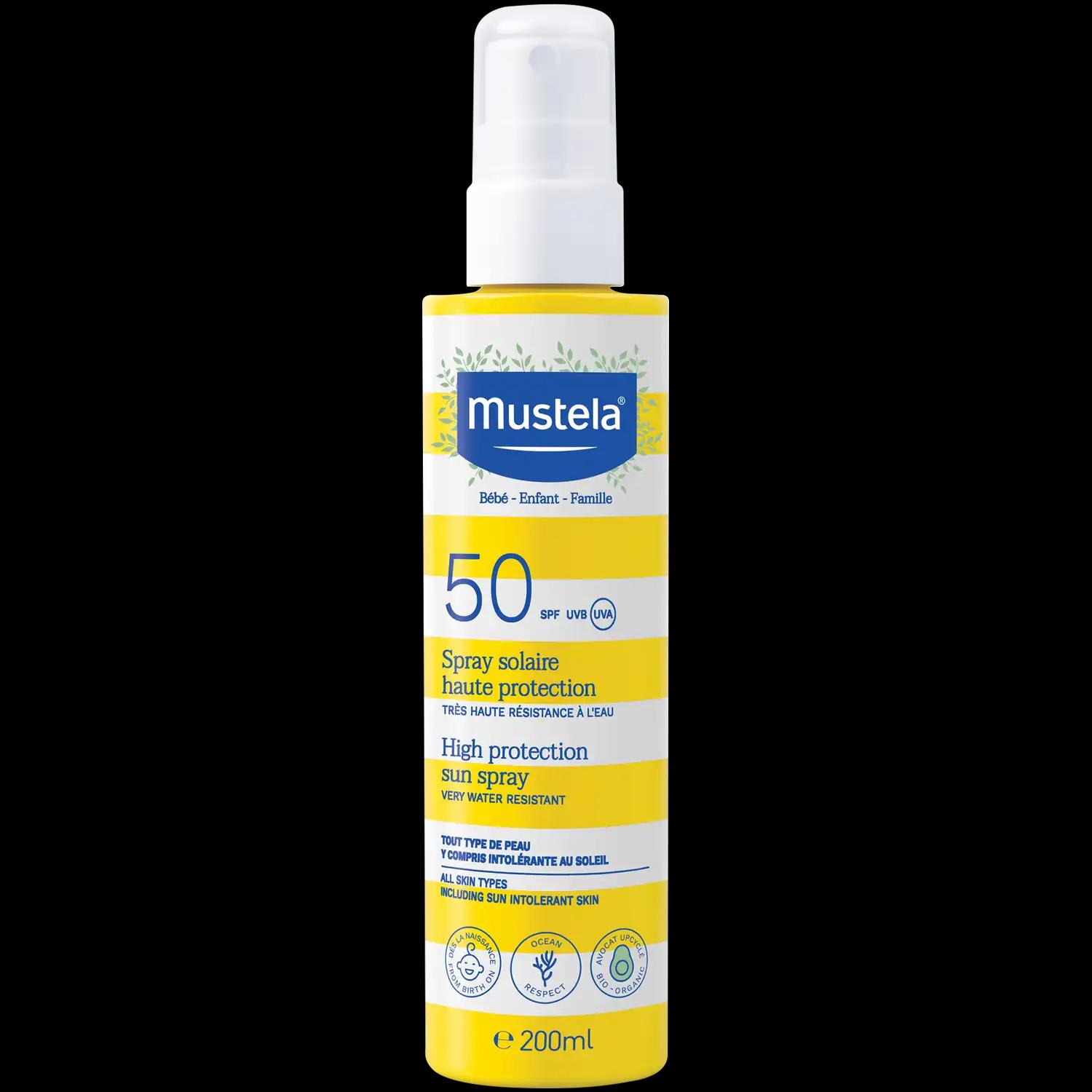 Mustela Spray Solaire spray przeciwsłoneczny z SPF50 dla dzieci, 200 ml