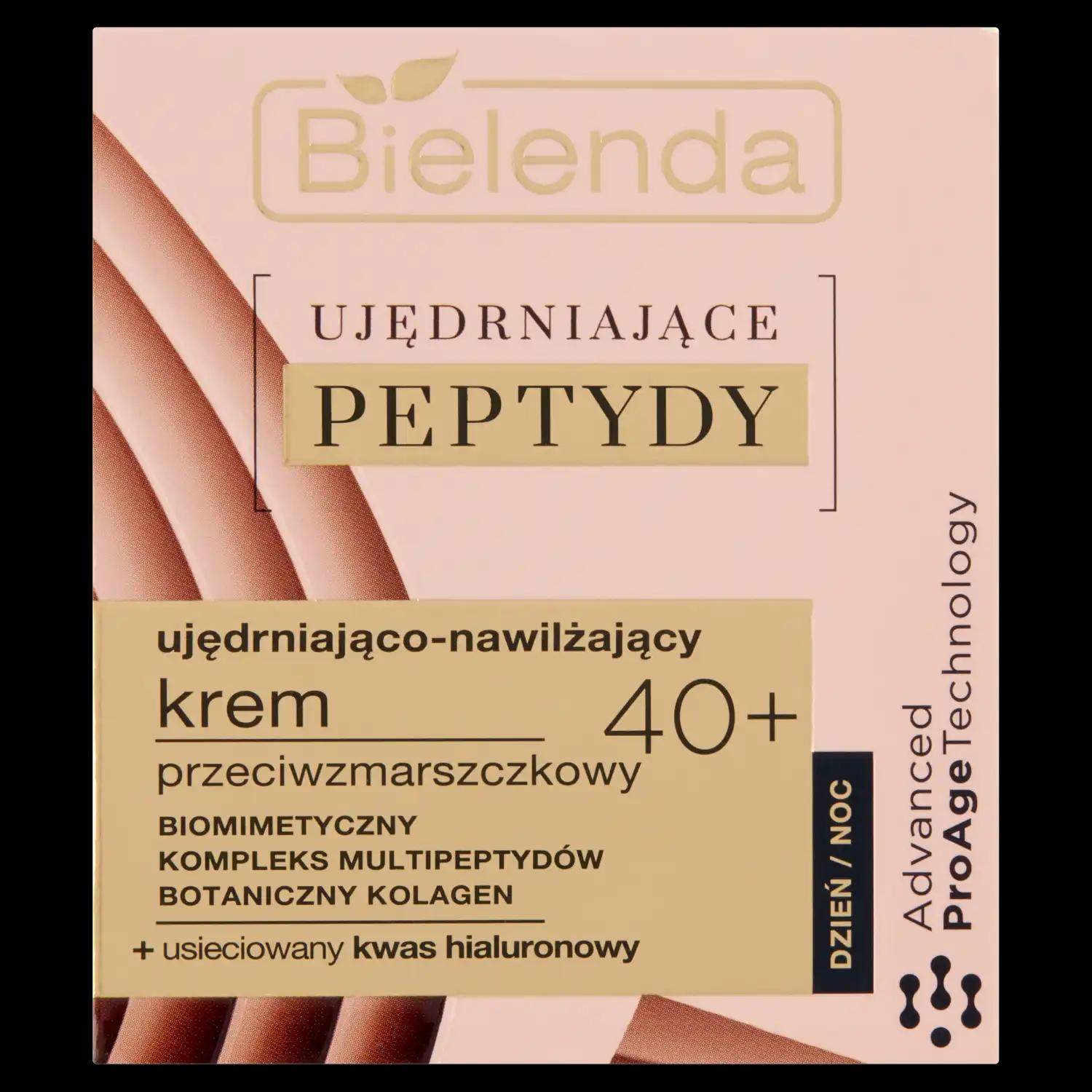 Bielenda Ujędrniające Peptydy ujędrniająco-nawilżający krem przeciwzmarszczkowy do twarzy 40+, 50 ml