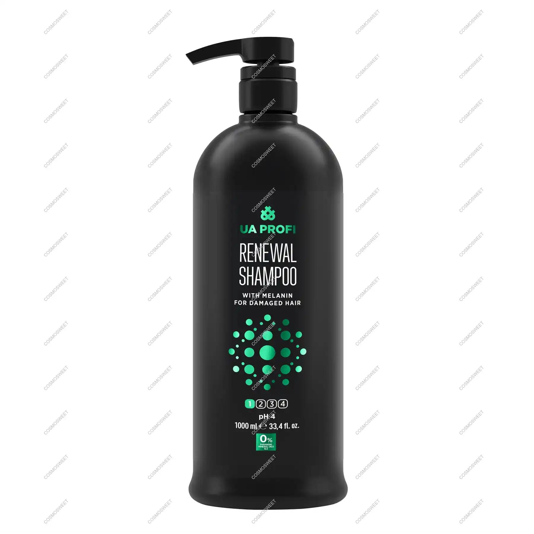 UA Profi для пошкодженого волосся RENEWAL SHAMPOO with melanin 1000 мл