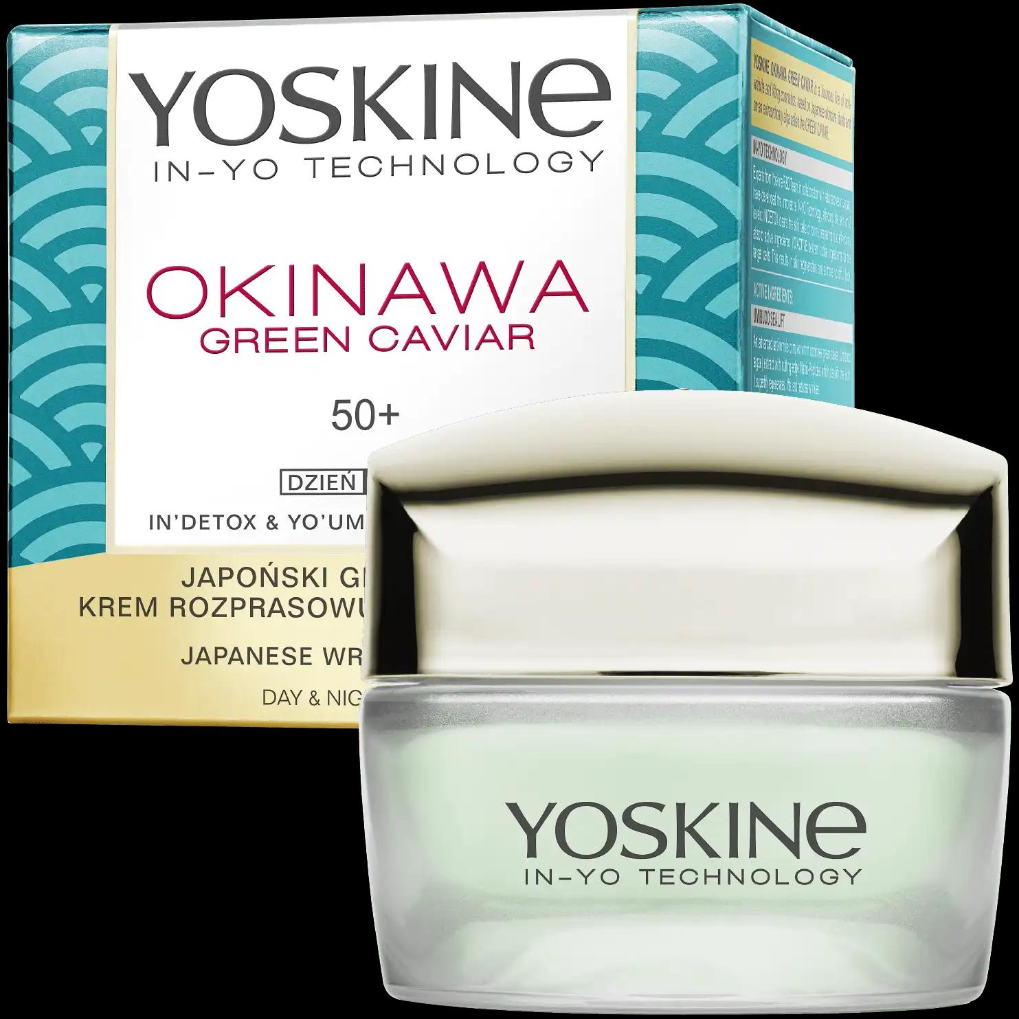 Yoskine Okinawa Green Caviar liftingujący krem do twarzy na dzień i na noc 50+, 50 ml