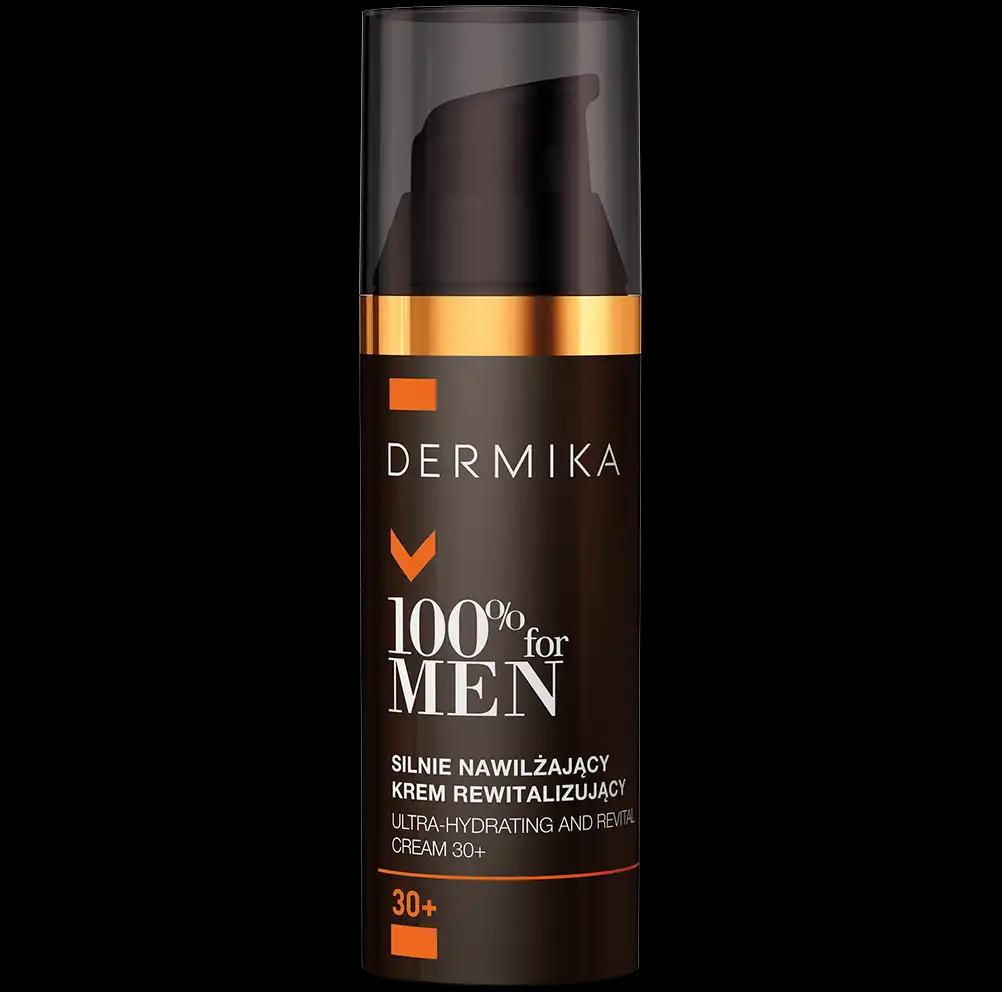 For Men Dermika 100% for Men silnie nawilżający krem rewitalizujący na dzień i noc 30+ męski, 50 ml