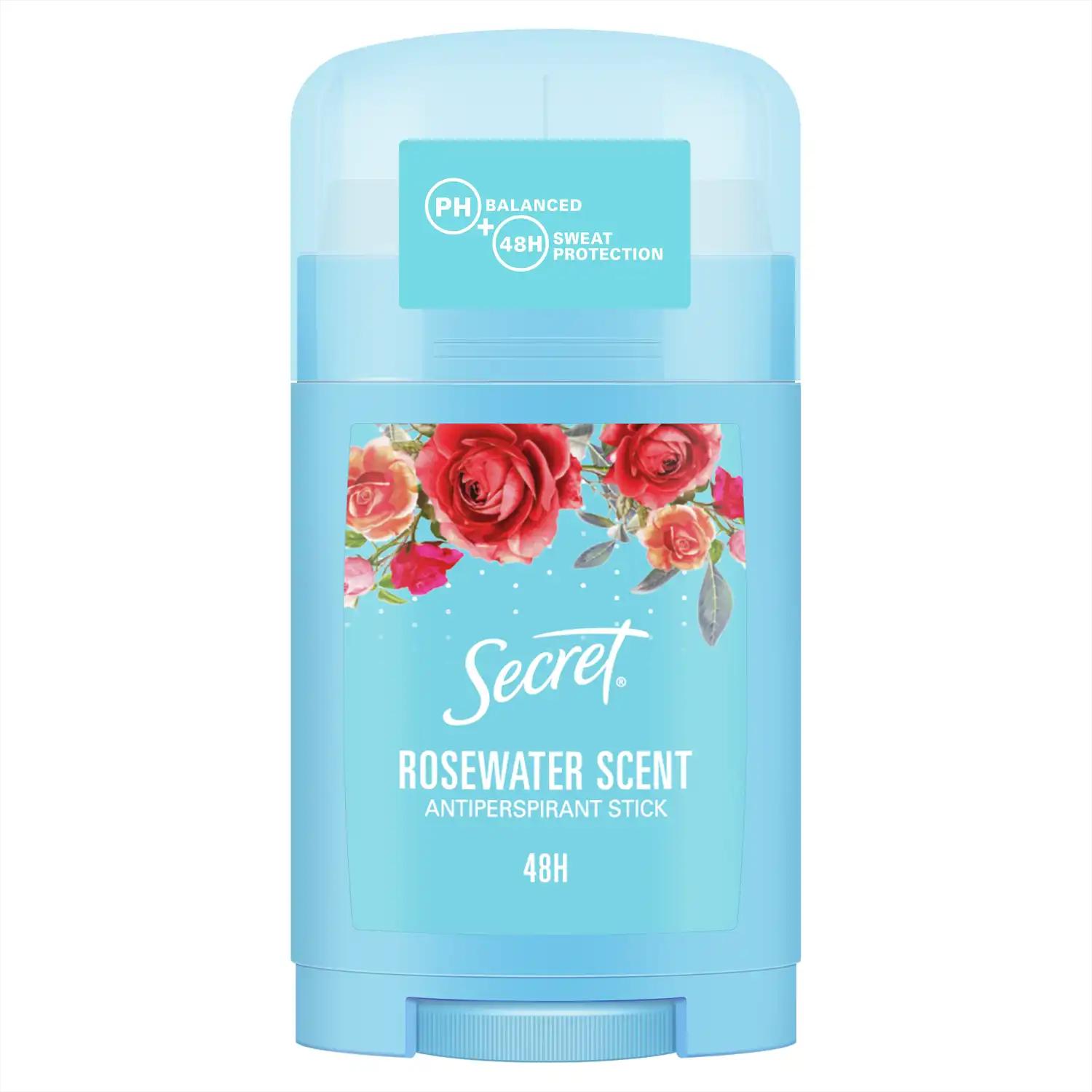 Secret Cosmetics Rosewater Scent antyperspirant w sztyfcie damski, 45 g