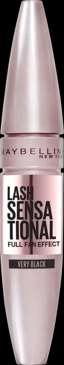 Maybelline Mascara Lash Sensational Voller-Wimpern-Fächer 01 Very Black, 9,5 ml