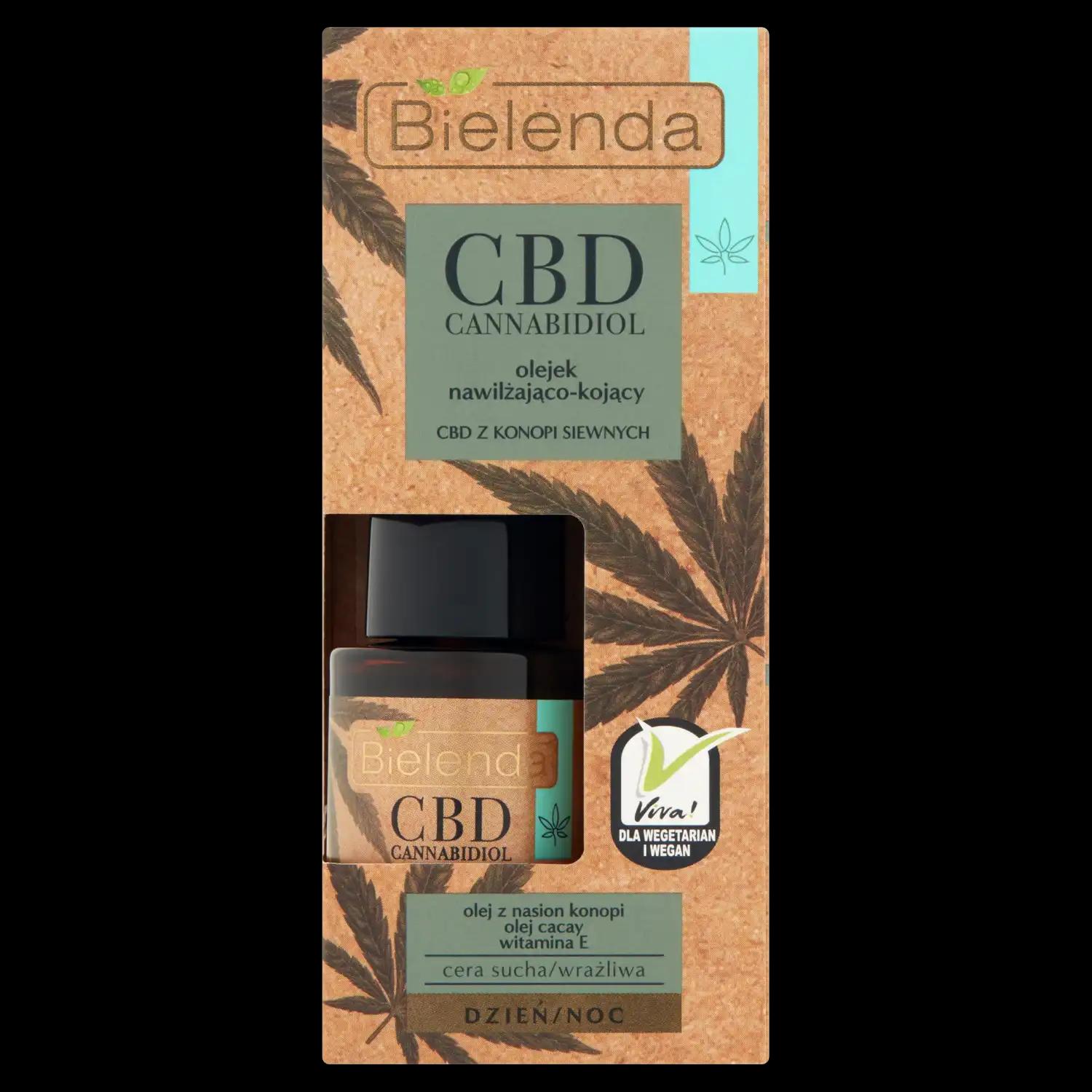 Bielenda CBD Cannabidiol nawilżająco-kojący olejek do twarzy, 15 ml