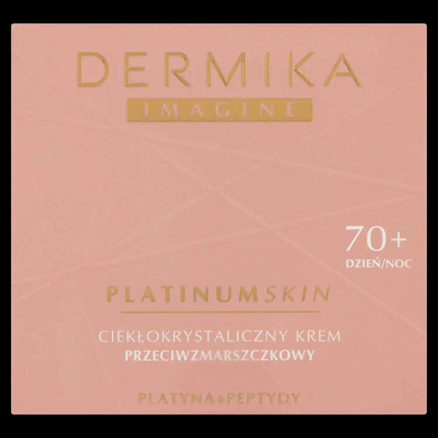 Dermika Imagine Platinum Skin ciekłokrystaliczny krem przeciwzmarszczkowy do twarzy 70+ na dzień i noc, 50 ml