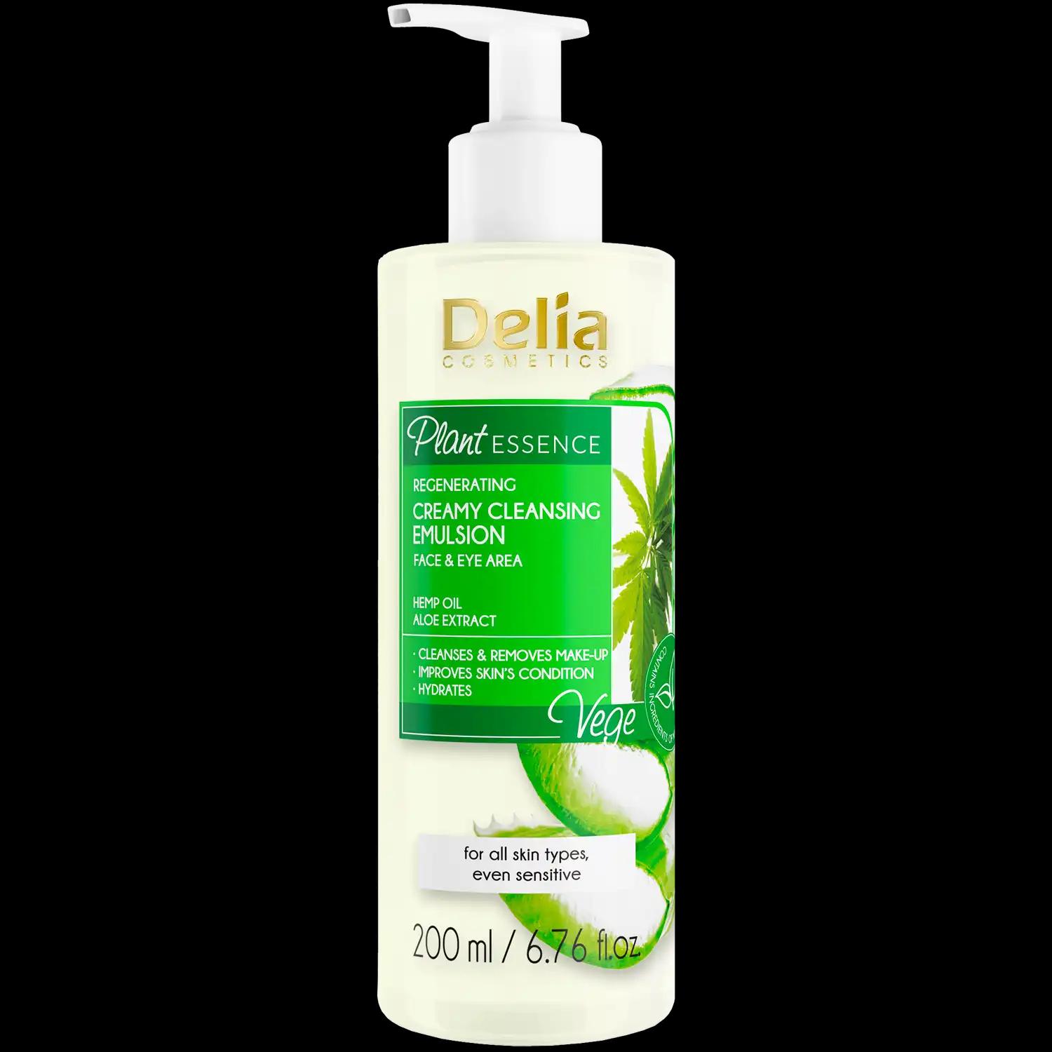 Delia Plant Essence kremowa emulsja do mycia twarzy, 200 ml