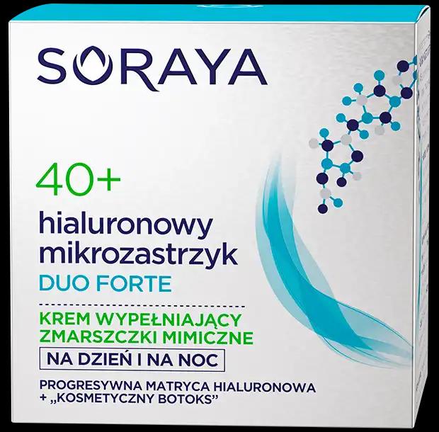 Soraya Duo Forte krem wypełniający zmarszczki mimiczne na dzień i na noc 40+, 50 ml