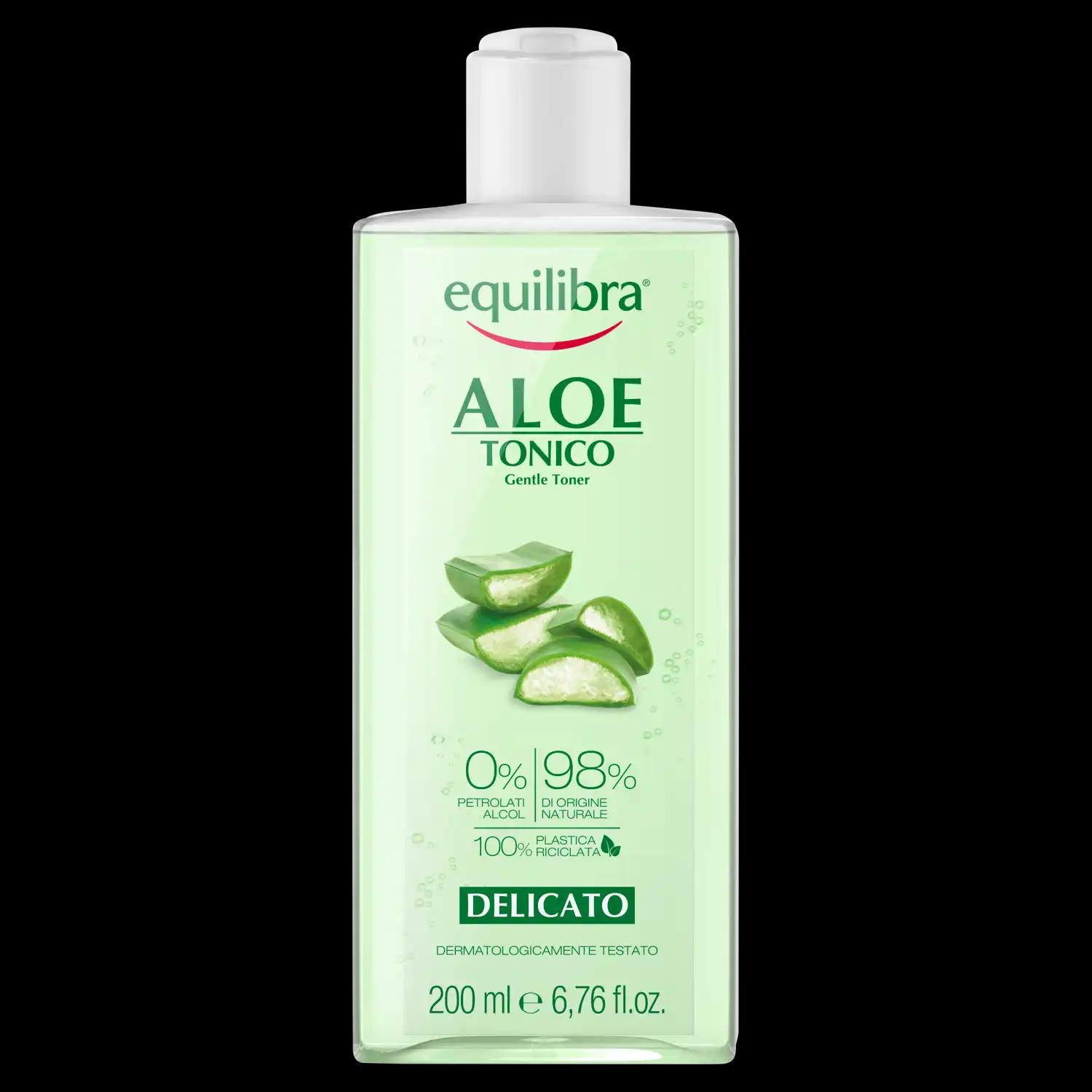 Equilibra Aloe kojący tonik do twarzy, 200 ml