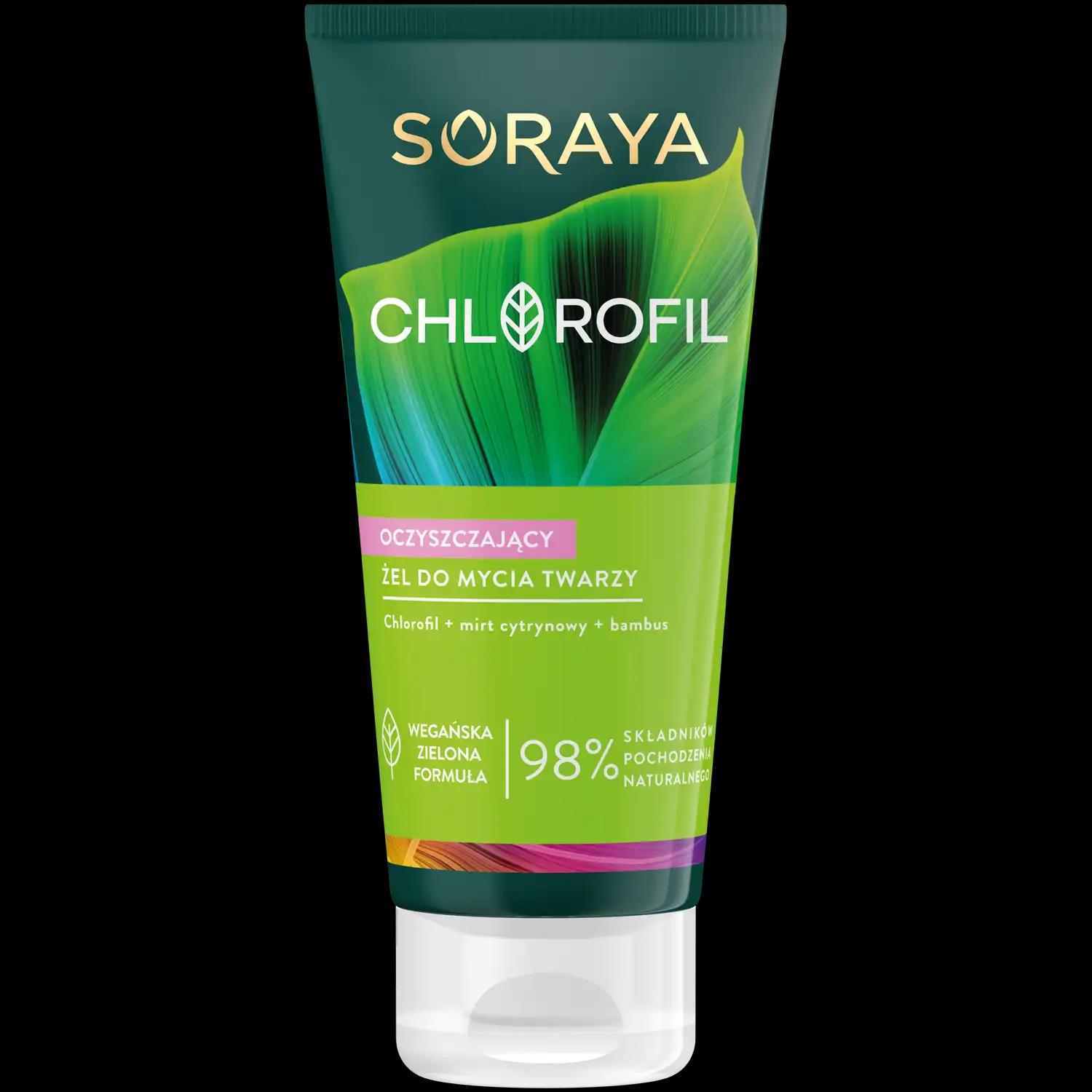 Soraya Chlorofil oczyszczający żel do mycia twarzy, 150 ml