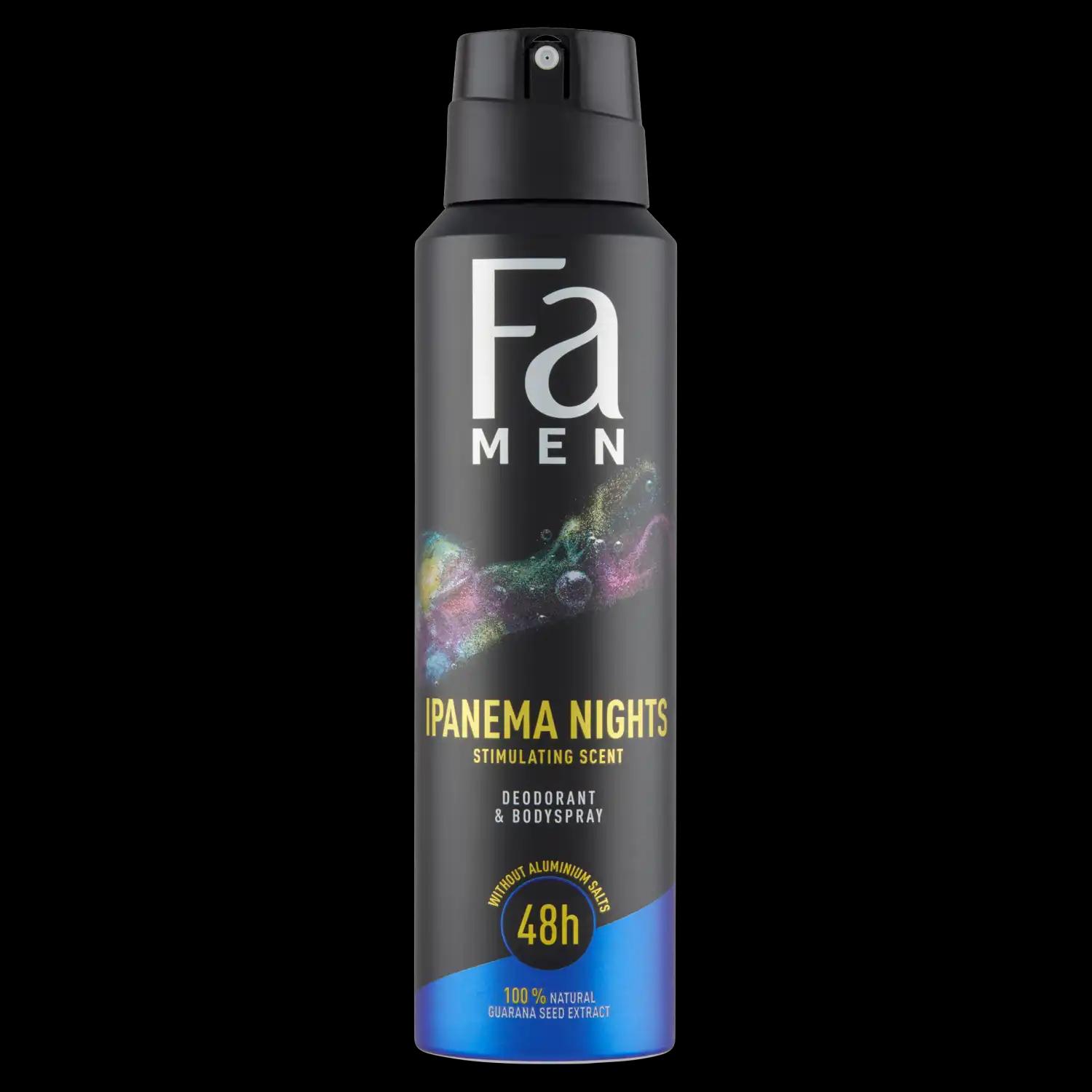 Fa Cosmetics Men Ipanema Nights 48H dezodorant męski w sprayu, 150 ml