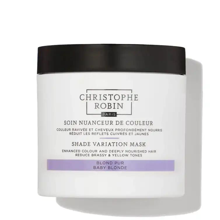 Christophe Robin Shade Variation Masks odżywcza kremowa odświeżająca kolor włosów Baby Blonde, 250 ml