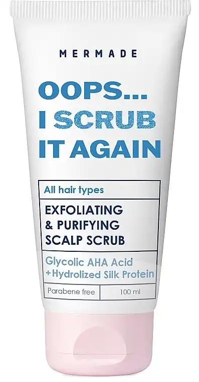 Mermade Скраб-пілінг для шкіри голови, Oops... I Scrub It Again Exfoliating & Purifying Scalp Scrub