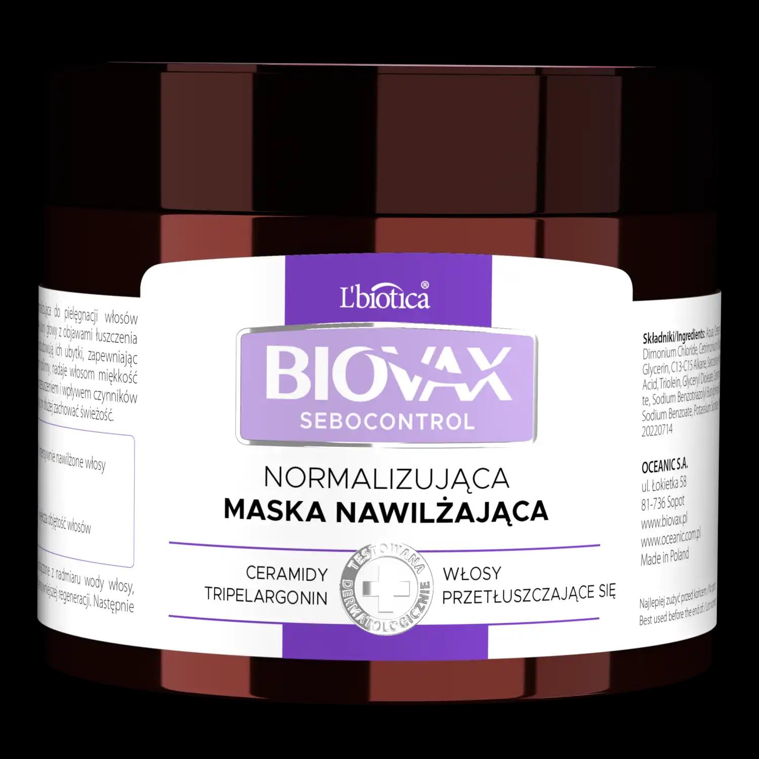 Biovax normalizująca do włosów, 250 ml