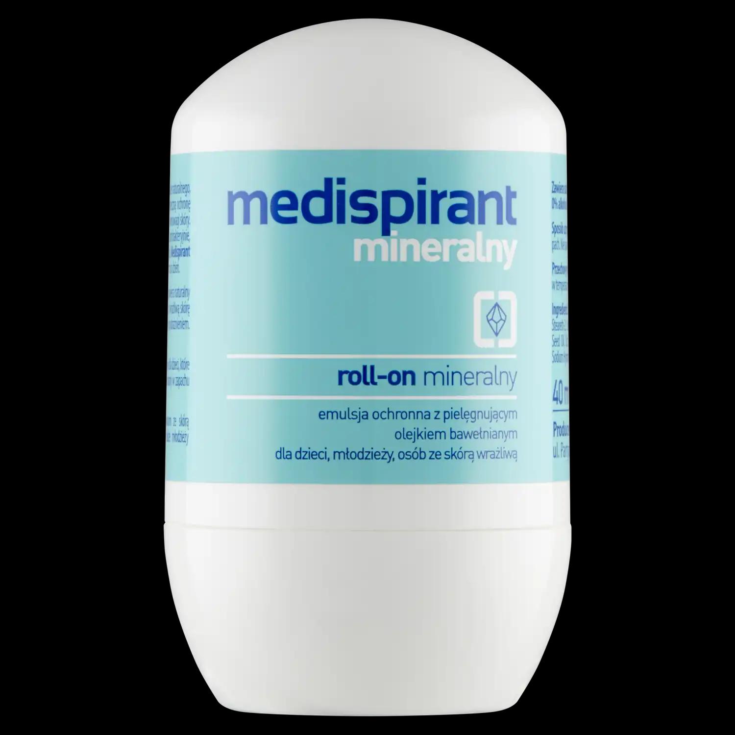 Medispirant mineralny dezodorant w kulce, 40 ml