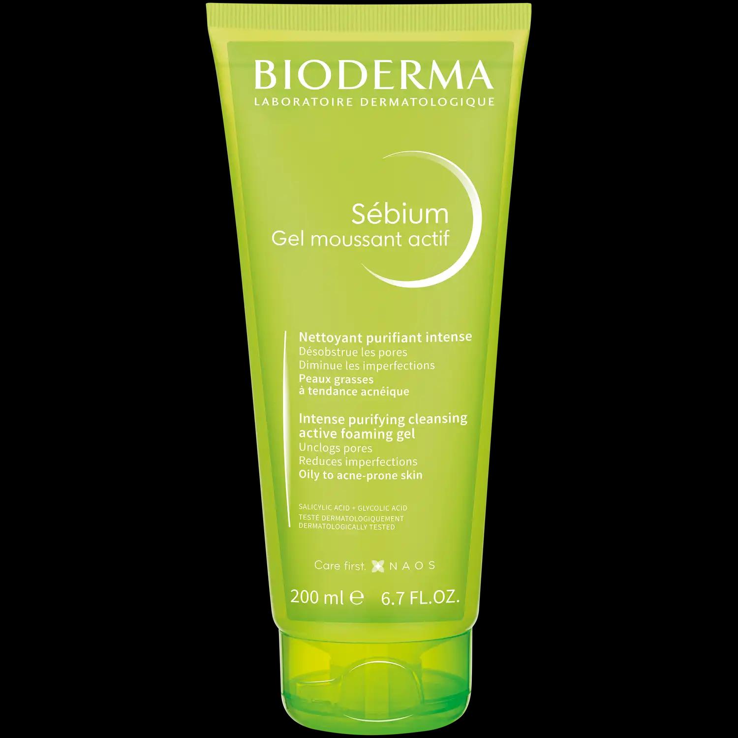 Bioderma Sébium Gel Moussant Actif żel do twarzy, 200 ml