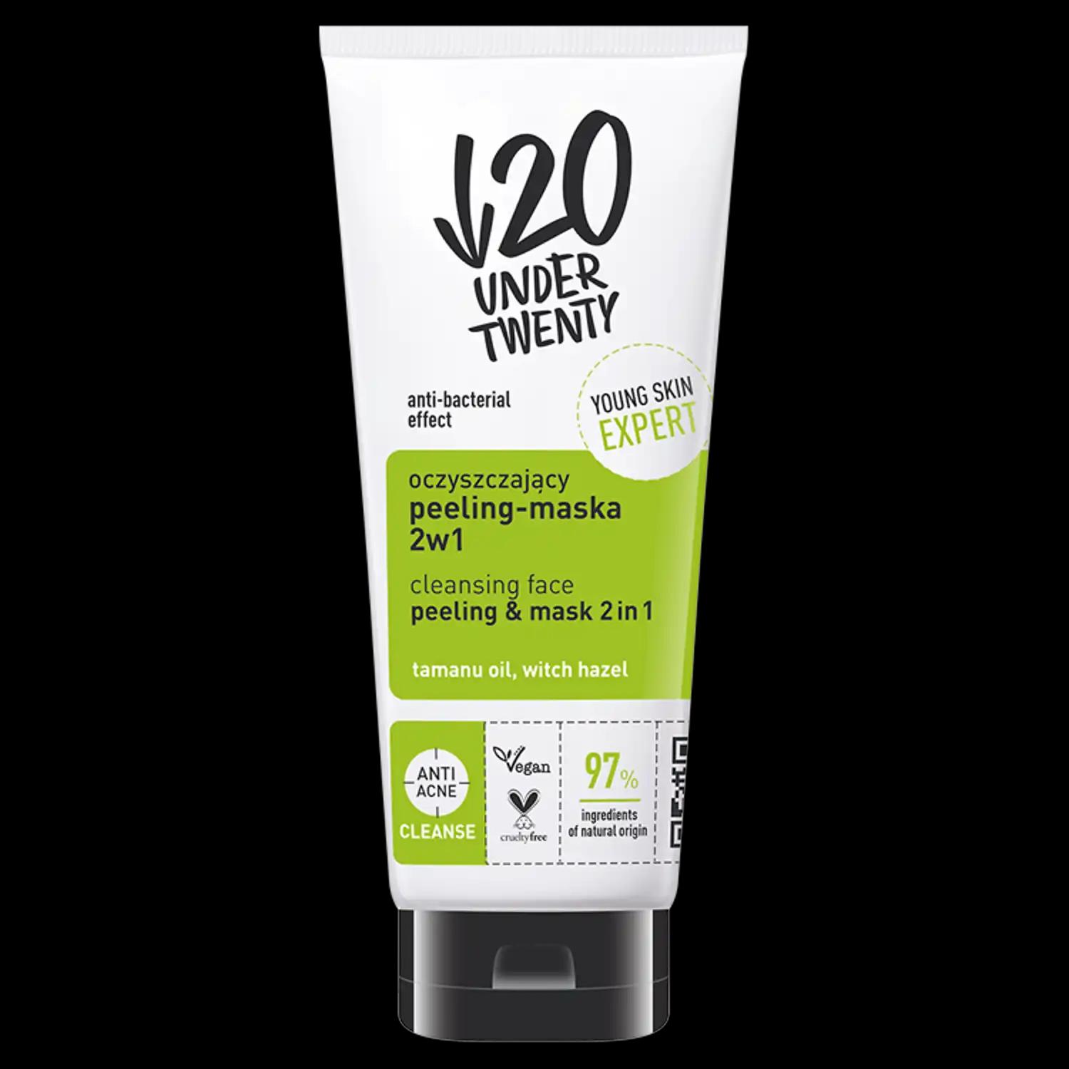 Under Twenty peeling-maska do twarzy, 100 ml