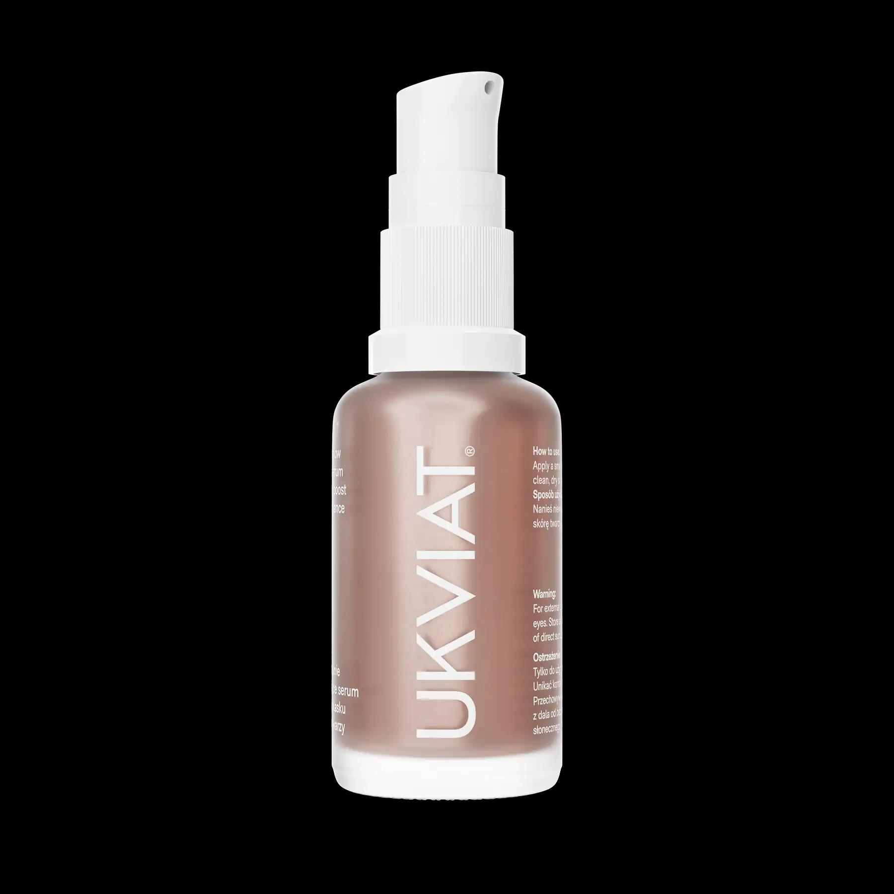 Ukviat naturalnie rozświetlające serum do twarzy, 30 ml